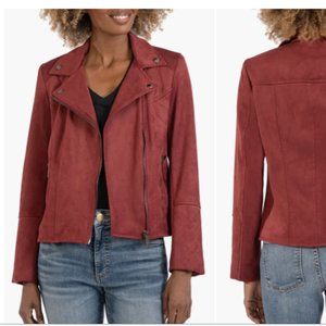 KUT Emma Faux Suede Moto Jacket – Size XS